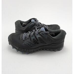 Womens Saucony Peregrine ISO Trail Running Gunmetal Gray Shoes S10483-1 Size 7.5